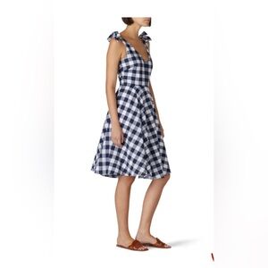 Slate & Willow Gingham v-neck checkered dress size 8
